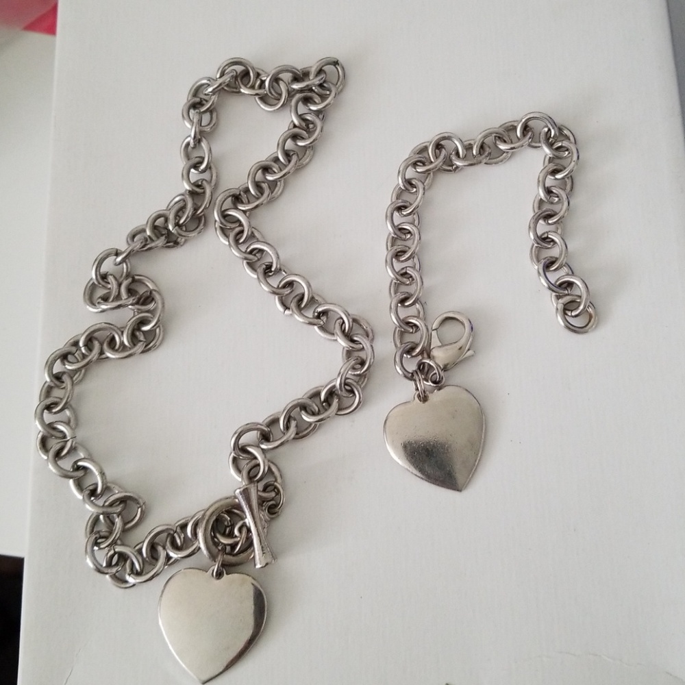 Lia Sophia chain necklace and bracelet